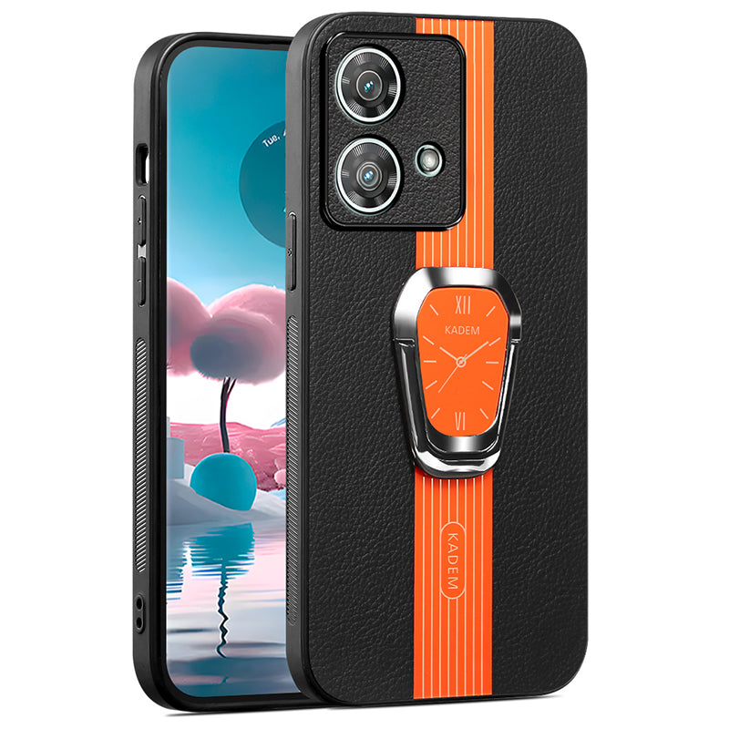 KADEM For Motorola Edge 40 Neo 5G Case Cell Phone Cover PU+TPU+Acrylic Electroplating Kickstand KADEM For Motorola Edge 40 Neo 5G Case Cell Phone Cover PU+TPU+Acrylic Electroplating Kickstand